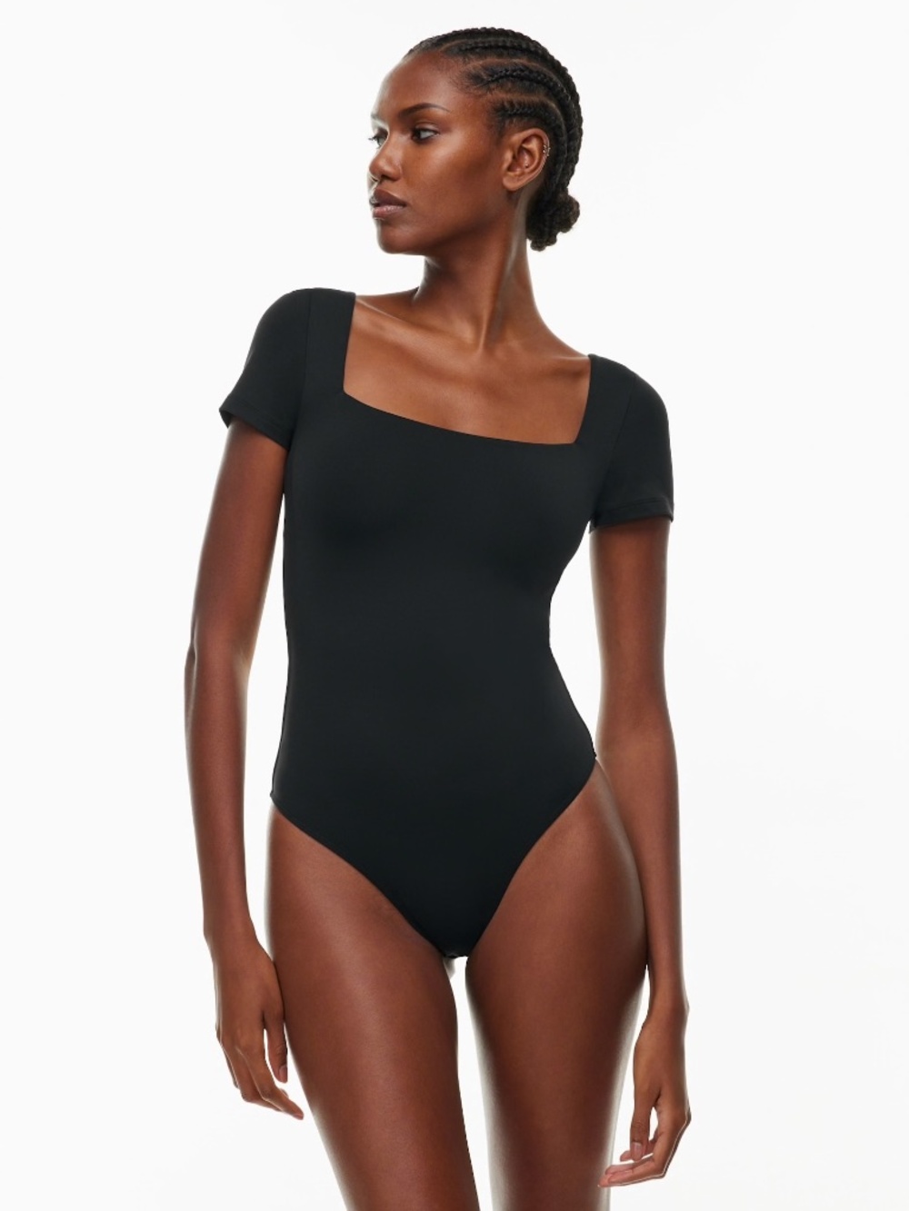 Aritzia Babaton Contour Squareneck Shortsleeve Bodysuit